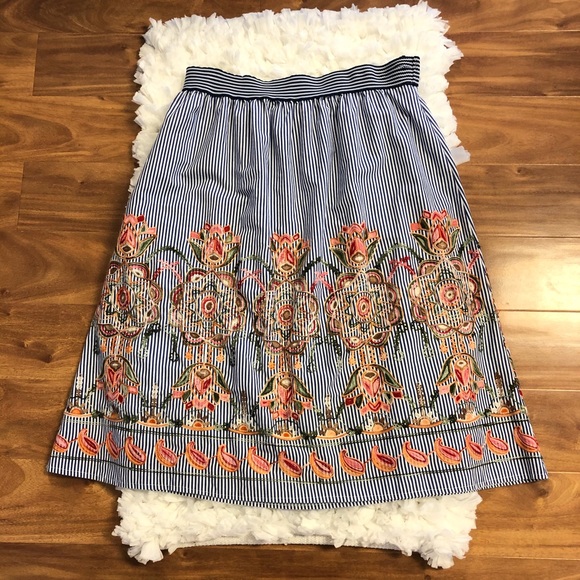Magic Dresses & Skirts - Magic Embroidered Striped Skirt